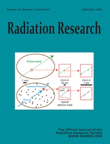 March 2013 Radiation Research journal cover
